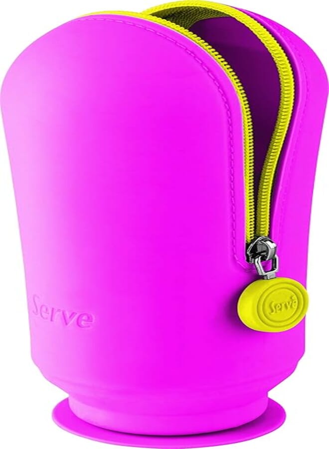 SERVE Hoop Silicone Vacuum Pencil CASE, Fluo PNIK